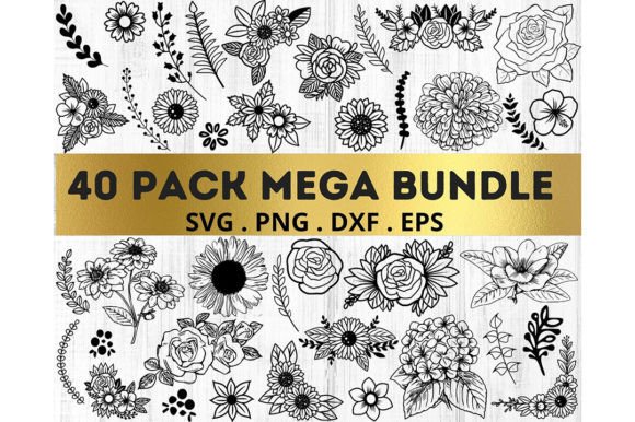 Floral SVG Bundle - Wedding Svg