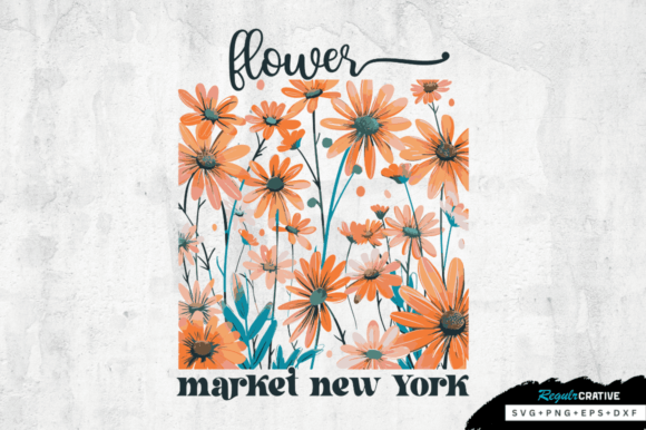 Flower Market New York SVG Design