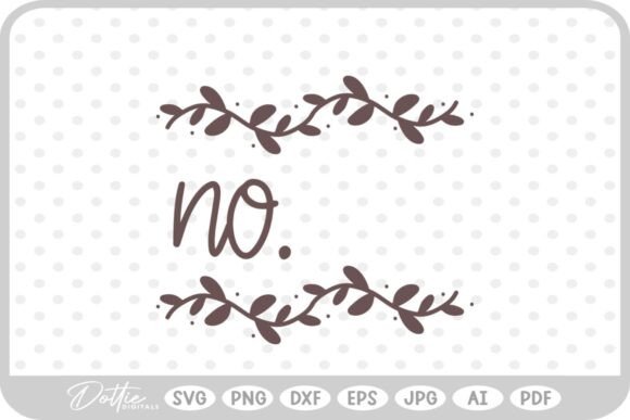 Home House Number Floral SVG PNG DXF