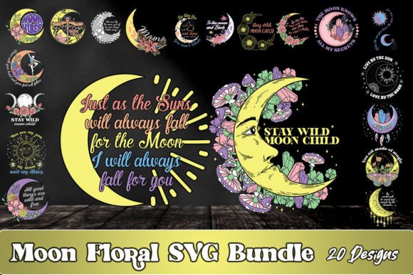Moon Floral SVG Bundle Review
