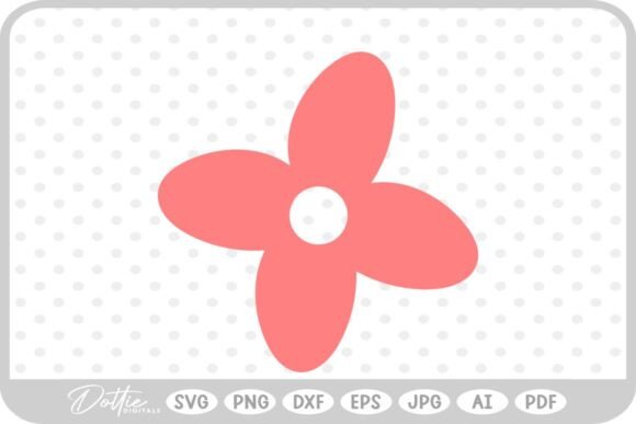 Pink Flower Floral SVG PNG DXF